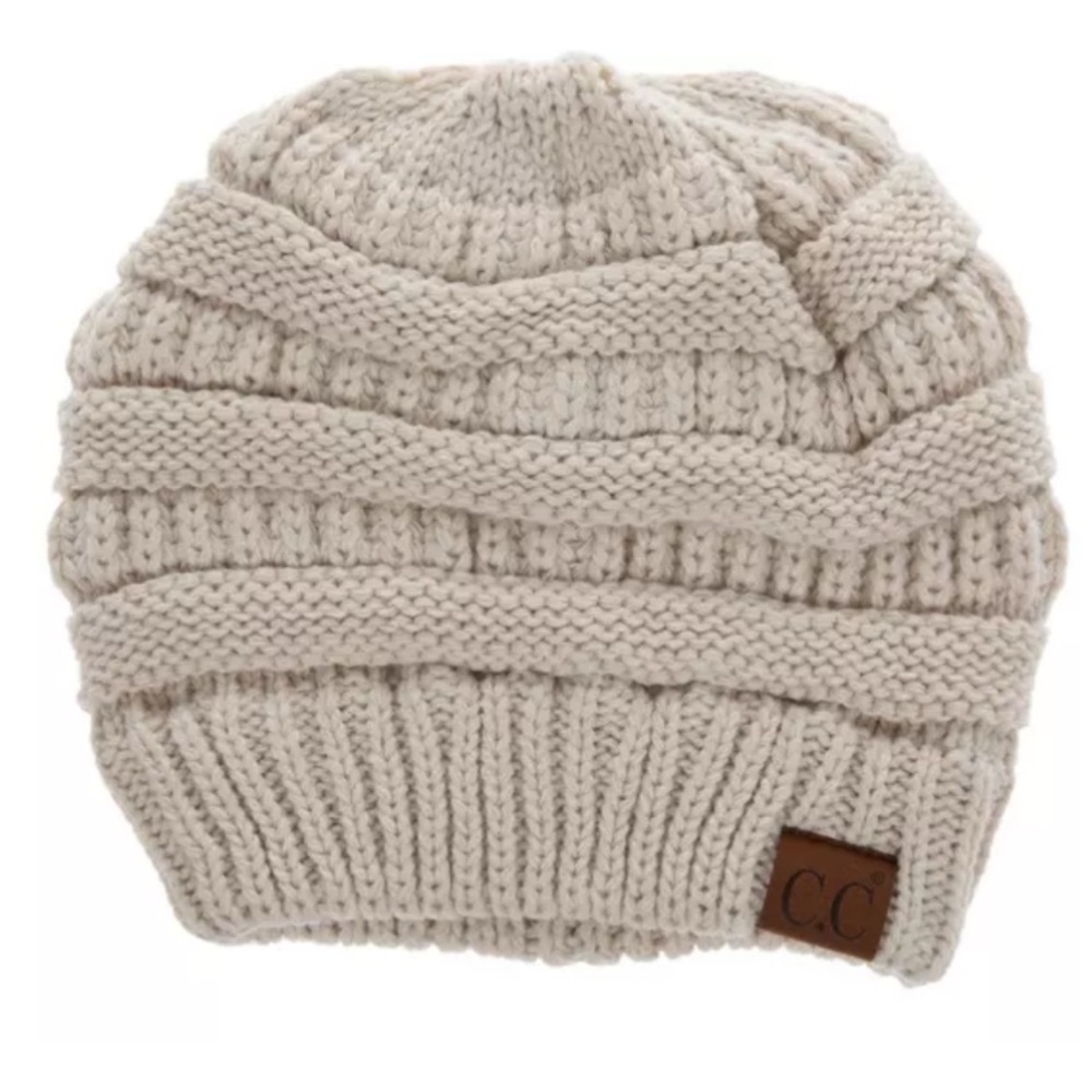 C.C Kids Tan Knit Beanie
